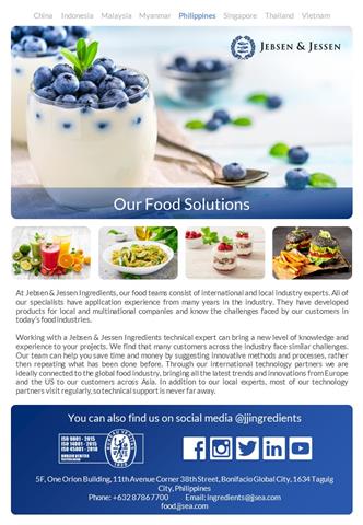 Food Product List Cover (Custom)