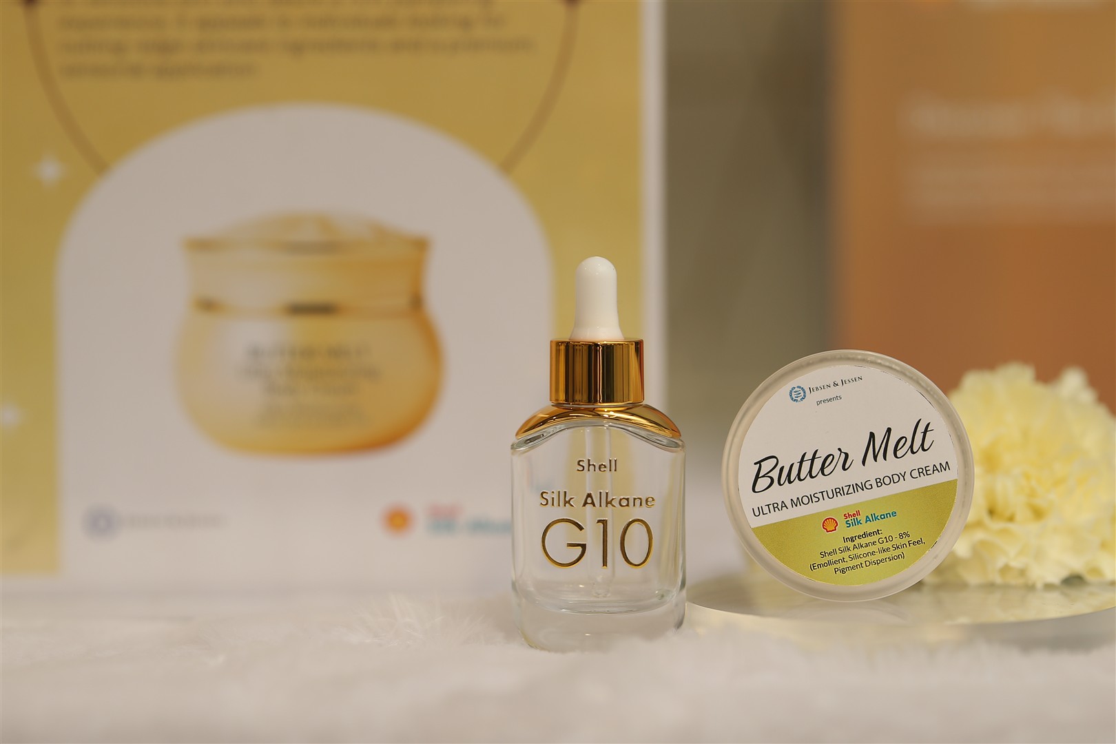 JJIT x Shell 6 Butter Melt Ultra Moisturizing Body Cream : One of six personal care formulation prototypes developed by Jebsen & Jessen Ingredients’ laboratory team using Shell ingredients