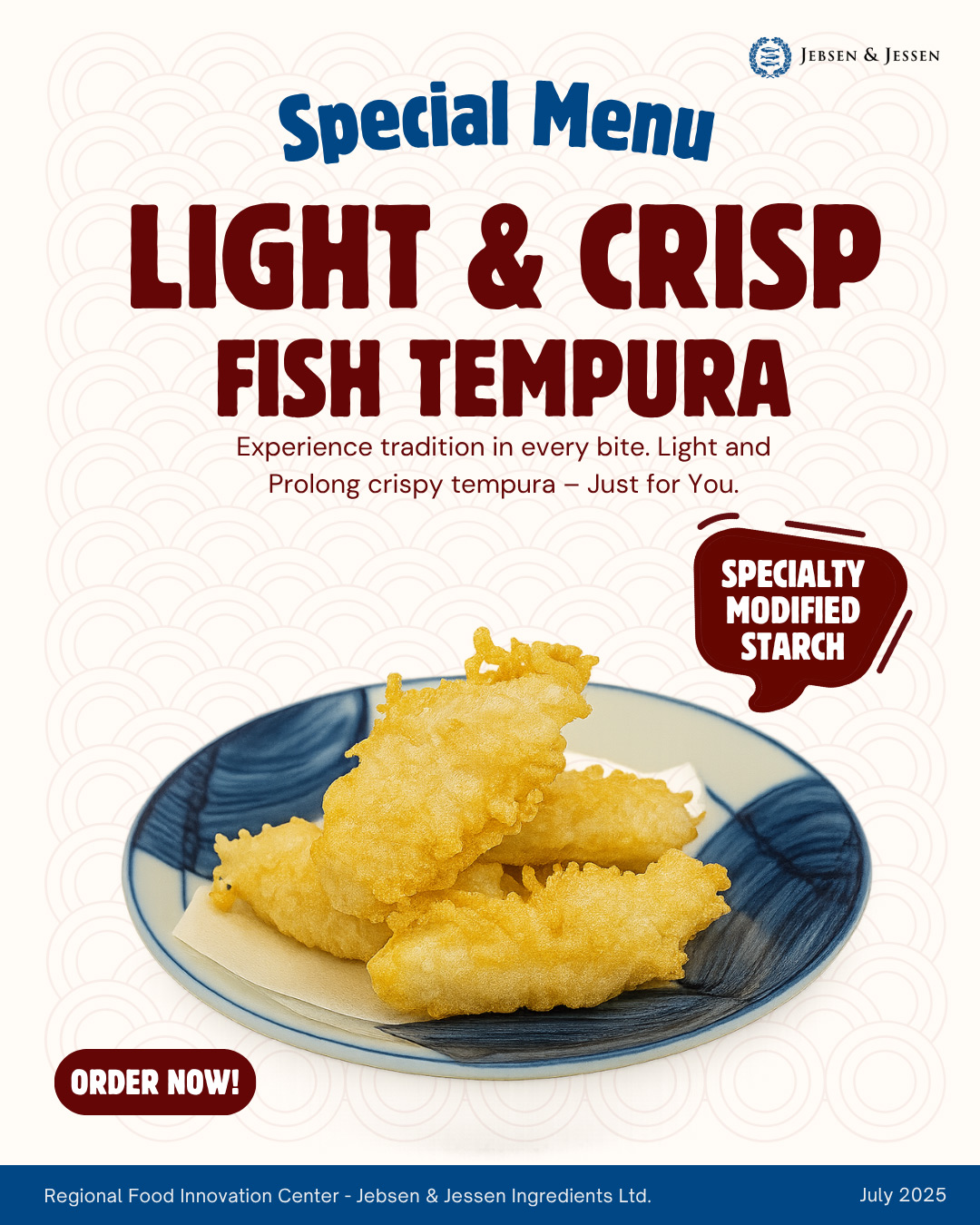 Regional-lab_Fish-Tempura Assortment of Tartlets on a plate